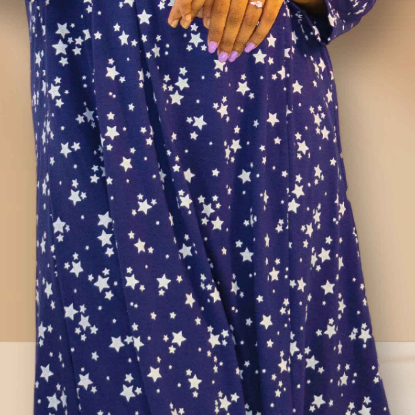 Blue with star prints Nighty.