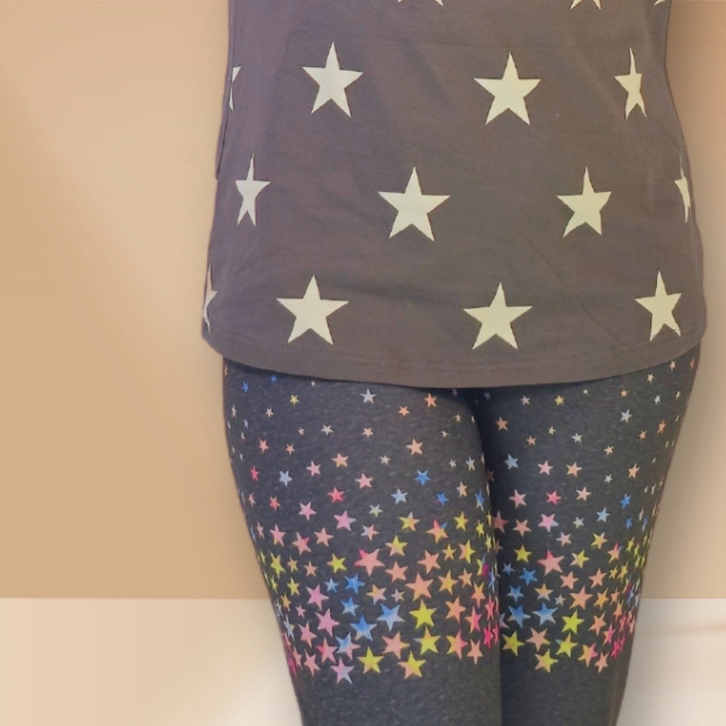 Grey and dark grey with star prints M&M collection