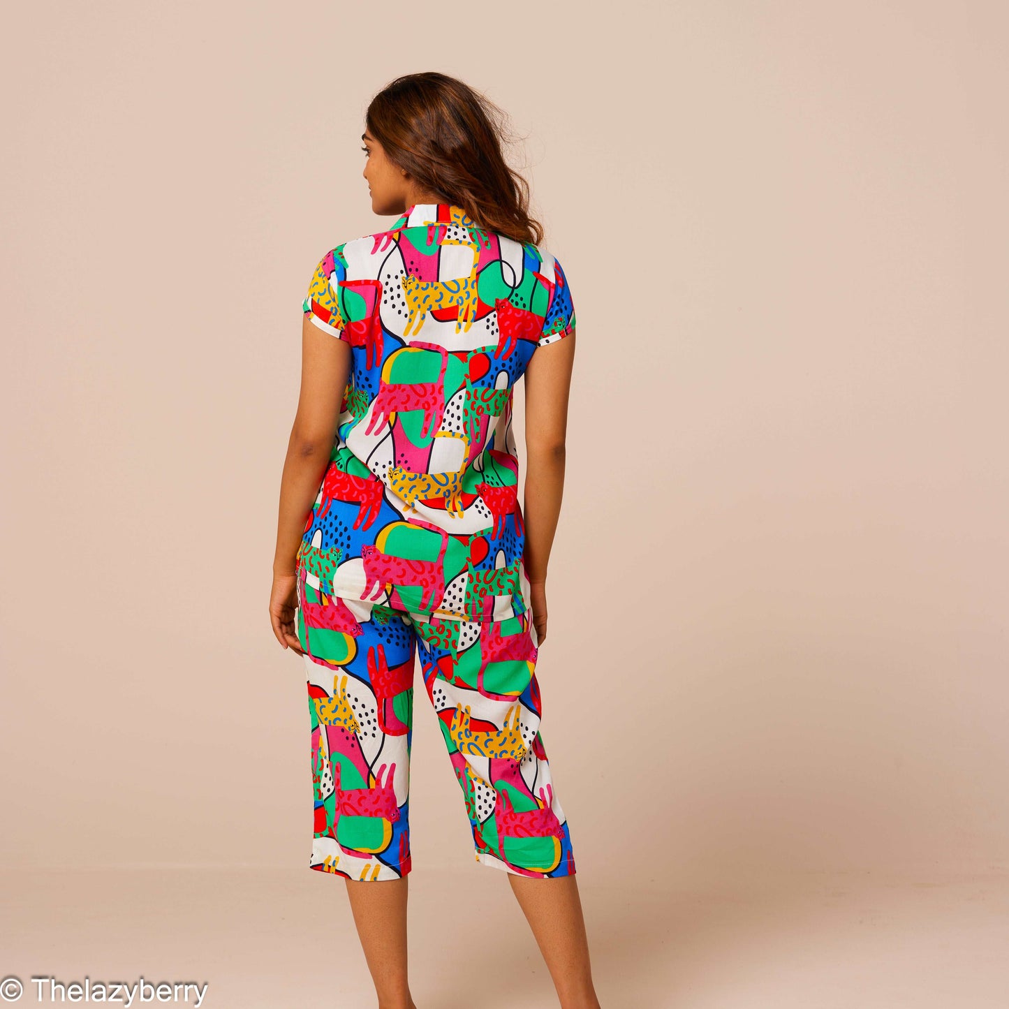 Abstract Animal print Co-ord set