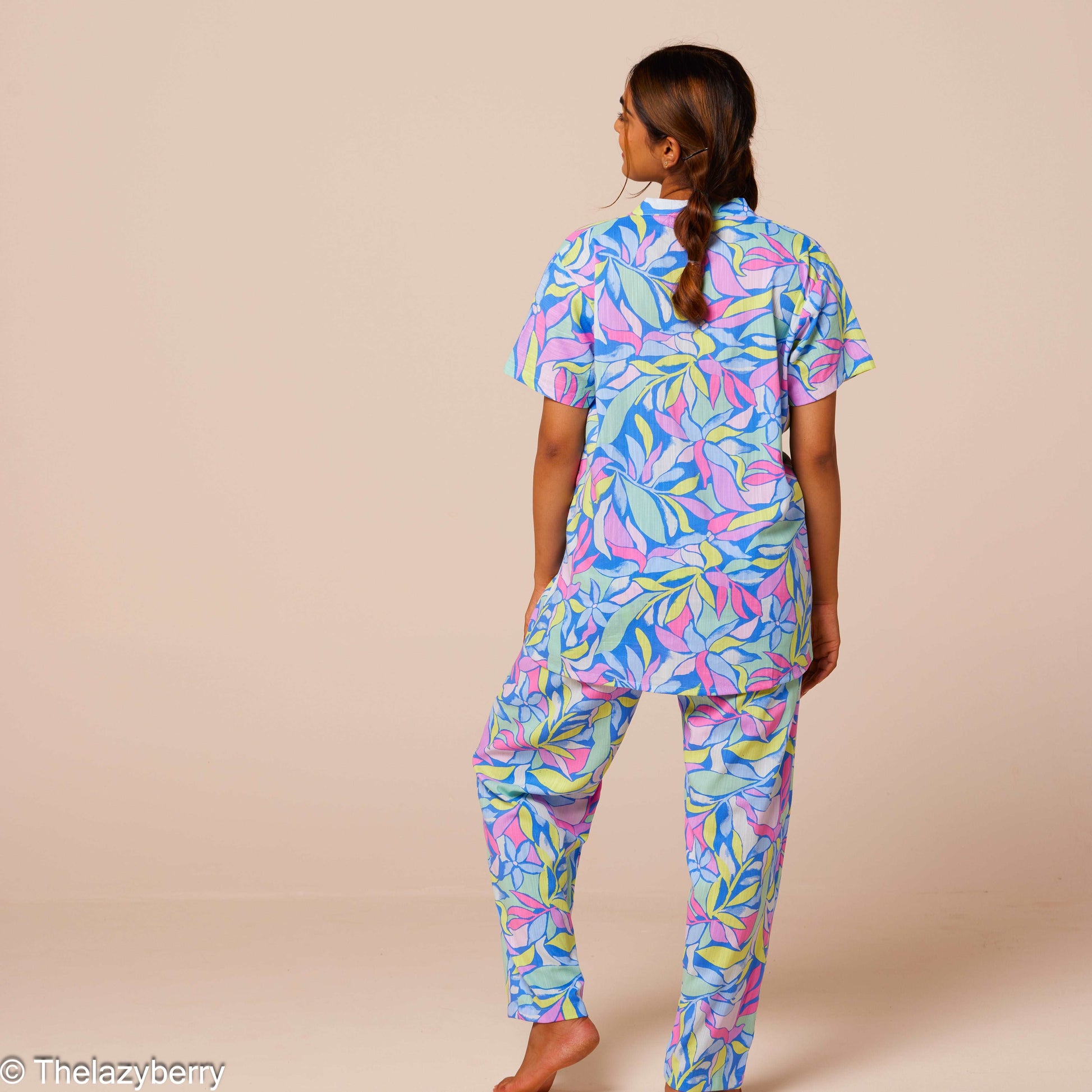 Floral blossom blue Co-ord set